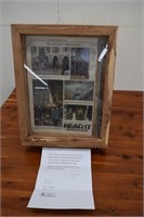 Framed Pc. of Lead from Pittsboro Civil War Statue