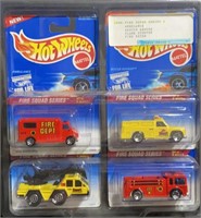 1996 Hotwheels Fire Squad Series 1 Cars 1-4