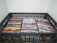 Large Black Crate of Various DVD's 65-70est total