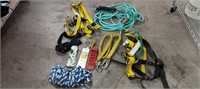 Tow rope, rope and harnesses