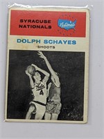 1961 Fleer Dolph Schayes #63 *Stain & Creases