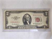 1953 A $2 Red Seal Note