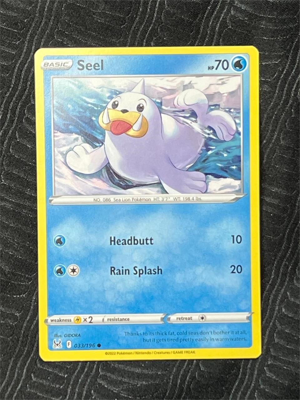 Pokemon Card  SEEL