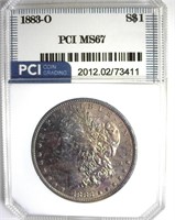 1883-O Morgan MS67 LISTS $3500