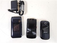 AS IS Samsung Flip Phone, Motorolla, ZTE w/ Chargr