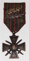 Croix de Guerre French WWI Medal