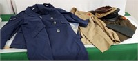 Vintage Military, Hats, Jackets, Etc., See Picture