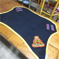 MILITARY SADDLE BLANKET W/ 1ST TO 4TH REG'T
