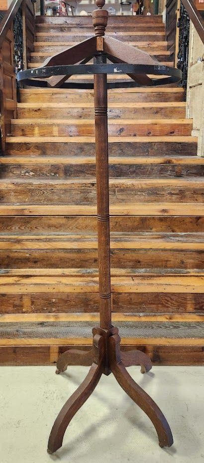 VIntage Coat Check Rack - Walnut