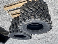 New Set Of (4) 12-16.5 SKS9 Skid Loader Tires