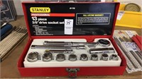 13 piece Stanley Drive Socket Set