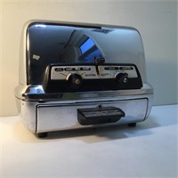 VINTAGE GENERAL ELECTRIC CHROME TOASTER OVEN