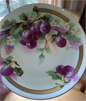 Antique Hand Painted Plate 8 1/2 inch diameter