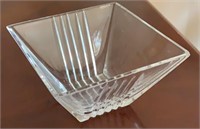 Fine "Tiffany" Square Glass Bowl -4 1/4" x 2 1/2"