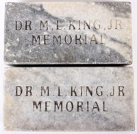 MARTIN LUTHER KING JR MEMORIAL BRICKS - LOT OF 2
