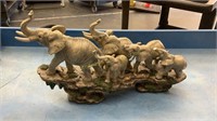 Elephant Figurine Decoration 15” L 9” H *