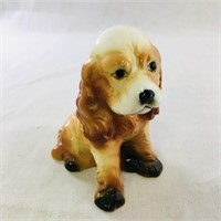 Vintage Porcelain Dog Figurine (4" Tall)