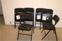 Set of 6 Folding Chairs - Excellent Condition