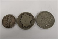 1885 O Morgan Dollar, 1923 Peace, 1934