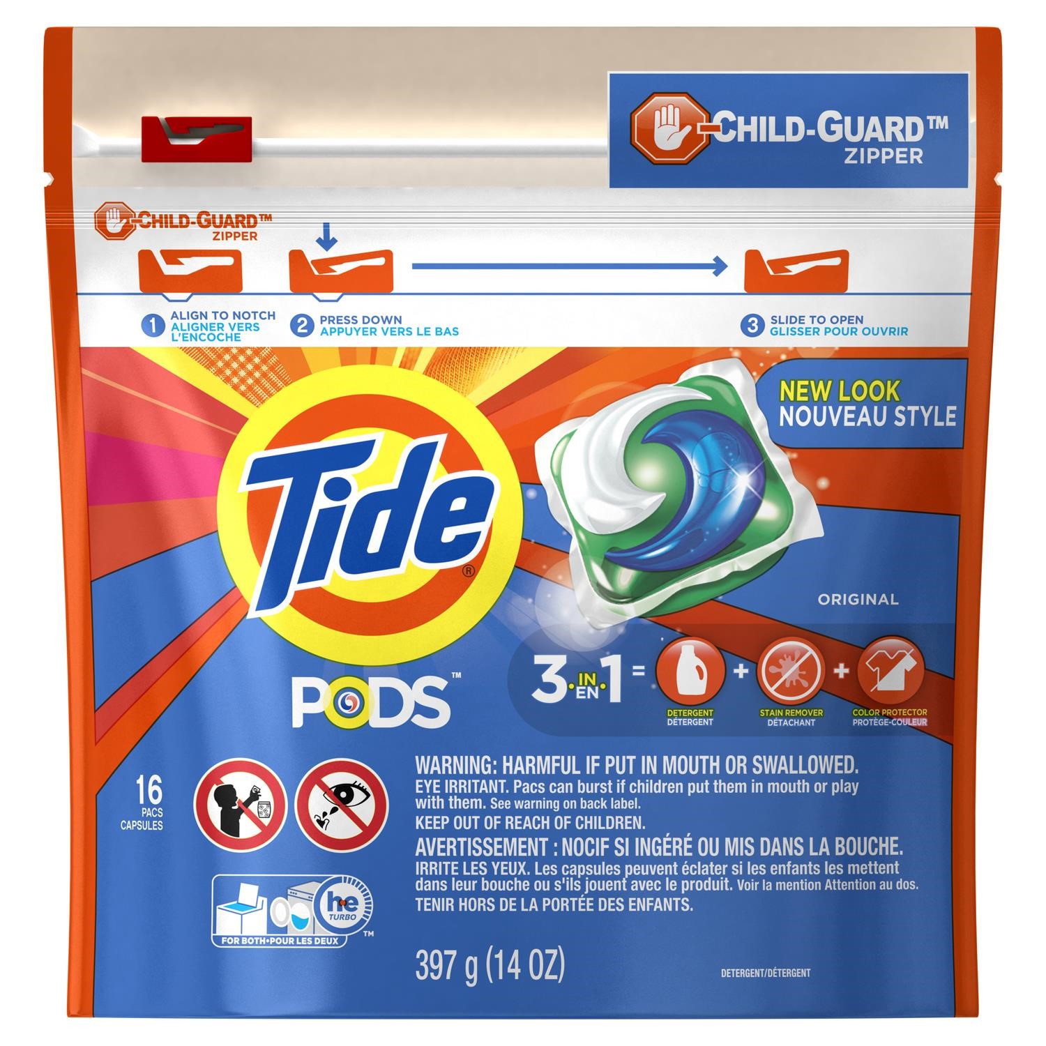 Tide Original Scent Laundry Detergent Pod 16 Ct