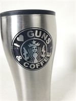 I Love Guns & Coffee Starbucks Cup