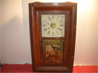 New Haven 30 Hour Wall Clock, 15 1/2x4x26