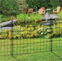 Zippity Black Metal Fence Panels With Stakes,