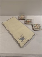 Set of 12 Linen Napkins & Coasters