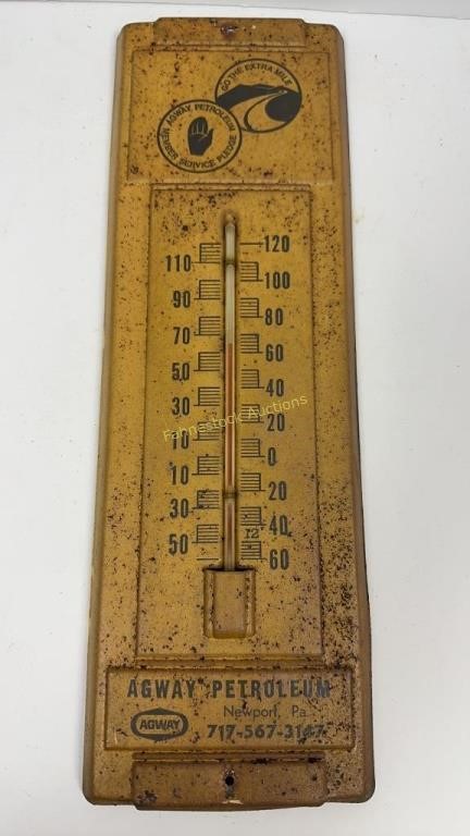 Vintage Agway Petroleum thermometer Newport PA