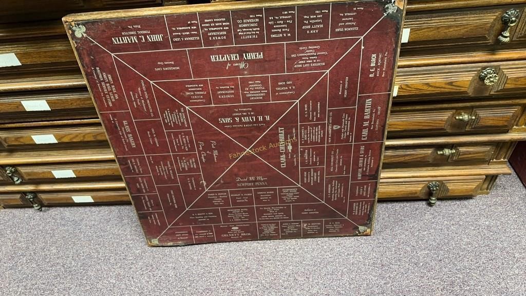 Perry County advertising Folding game table