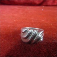 Sterling silver ring.