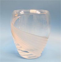 Nice Clear Lenox Windswept Crystal Vase