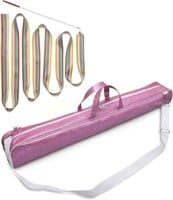 Sparkle Pink Baton Bag with Rainbow Ribbon