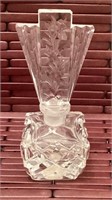 Crystal perfume bottle signed, perfume bottles