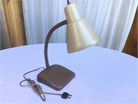 Vintage Retro Brown Gooseneck Adjustable Lamp