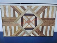 Handmade rustic Barn wood Wall Art 31x19x3/4