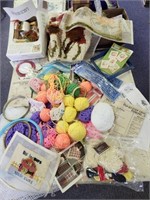Yarn & crochet supplies, latch hook kit