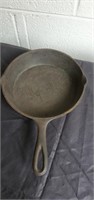 Cast iron skillet marked 5 and 1D approx 8 inches