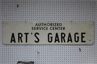 Art's Garage Metal Advertising Sign - 4 ft