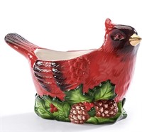 Holiday Memories Cardinal Ceramic Bowl