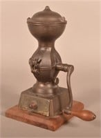 Nat'l Specialty Mfg. Co. Cast Iron Coffee Grinder.