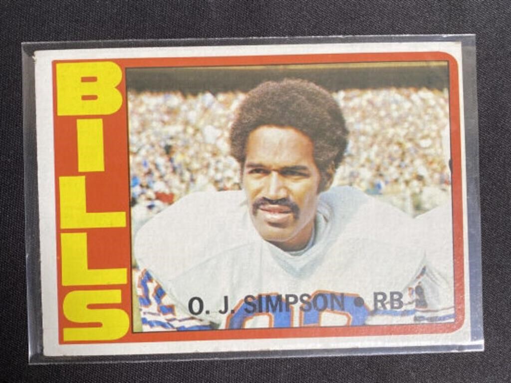 O.J. Simpson sports card