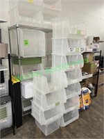 36"x18"x72" Metal Shelving Unit and Contents