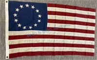 American flag of 1776 replica