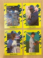 4 CLASSIC 1989 ROOKIE CARDS