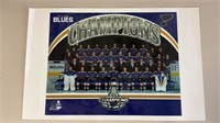 STL BLUES STANLEY CUP PHOTOGRAPH -HOCKEY PUCK