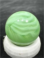 Champion agate green transparent base swirl 5/8”