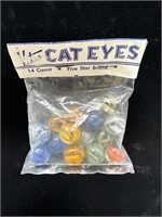 Original bag of Vitro cat eye marbles