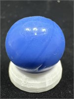 Antique handmade blue opaque marble 11/16” NM+