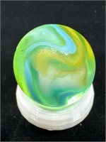 Peltier clear base Miller swirl marble 11/16” G